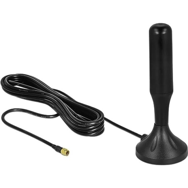 DELOCK LTE Antenne SMA Stecker 3 - 5 dBi 12,4 cm starr 12587 (4043619125876)