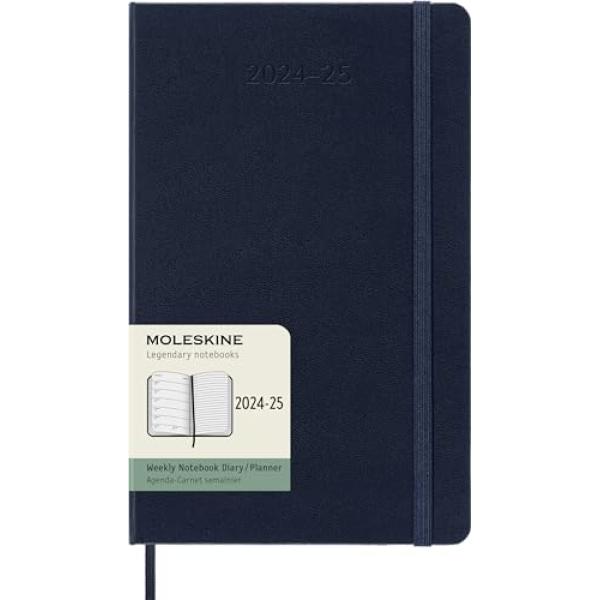 MOLESKINE Buchkalender 2024/ 2025, 18 Monate, L/ A5, blau Moleskine 8056999270551 (8056999270551)