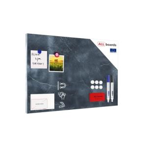 Allboards Magnettafel 60,0 X 40,0 Cm Marmor Anthrazit MB64_00034 (5902622416922)