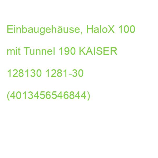 Einbaugehäuse, HaloX 100 mit Tunnel 190, Nachfolgetyp zu 1290-41 KAISER 128130 1281-30 (4013456546844)