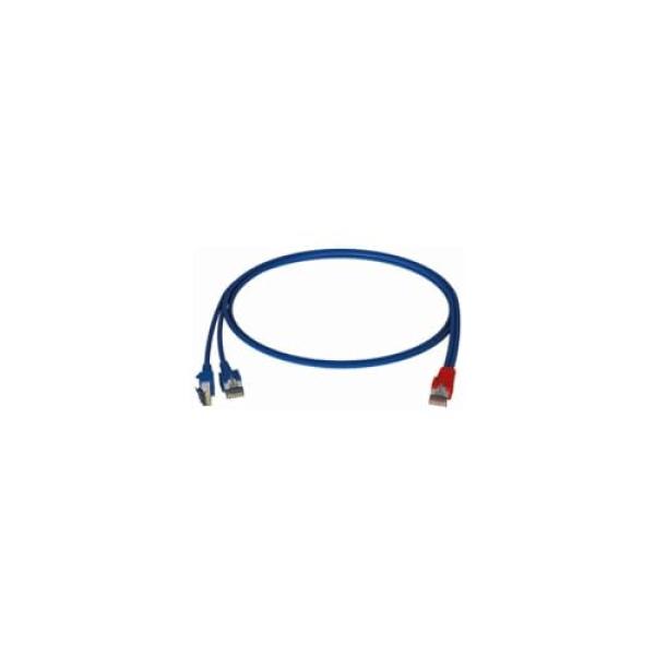 HW Y-Kabel1 LAN/LAN Bl/Bl 0,5m HCAHNG-B2103-A005 (4250679710557)