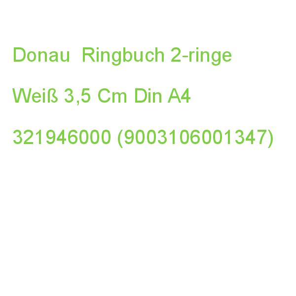 Donau Ringbuch 2-ringe Weiß 3,5 Cm Din A4 321946000 (9003106001347)