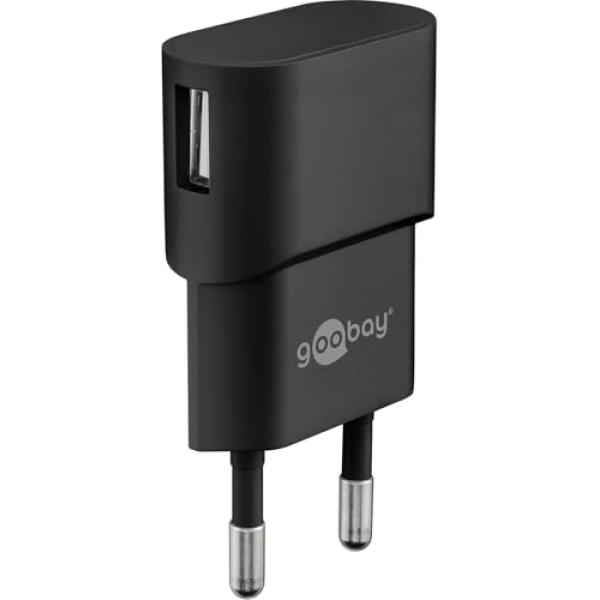 USB-Ladegerät 1 A (5W) schwarz (schwarz) 44947 (4040849449475)