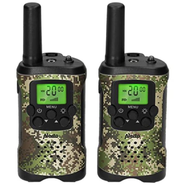 Alecto Walkie Talkie 2er Set für Kinder, 7 km Reichw., camoufl. FR115CAMO