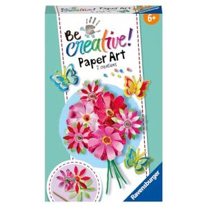Ravensburger Bastelset BeCreative Paper Art Blumen und Schmetterlinge