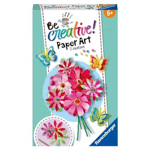 Ravensburger Bastelset BeCreative Paper Art Blumen und Schmetterlinge