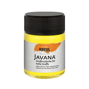 KREUL Stoffmalfarbe JAVANA citron 50ml Glas