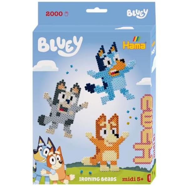 DAN_IMPORT Hama Bügelperlen Bluey 2000 Stück Geschenkpackung (0028178079772)
