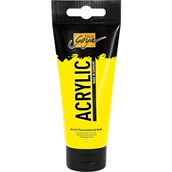 KREUL Acrylfarbe SOLO Goya gelb fluoreszierend 100ml Tube