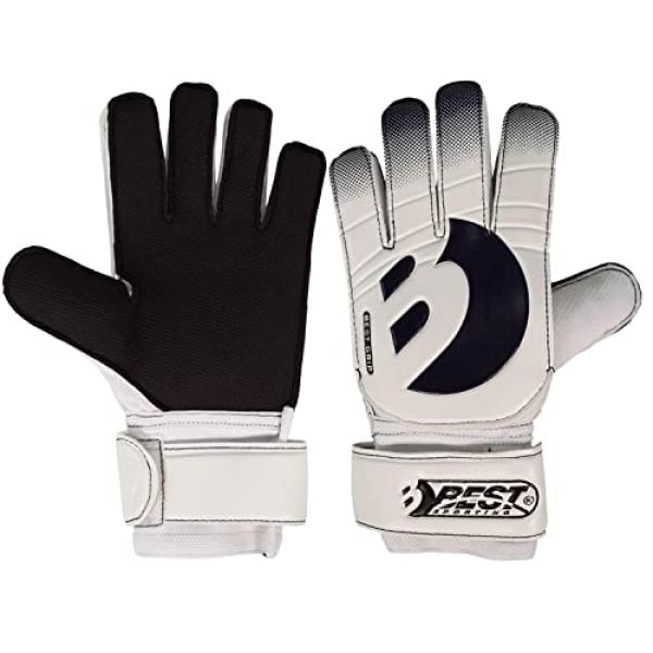BEST_SPORT Torwarthandschuhe Grip weiß/schwarz Größe M (4009197111632)