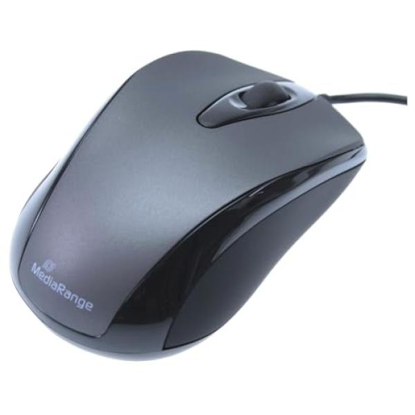 MROS201 MEDIARANGE Maus 3Tasten Kabel optisch