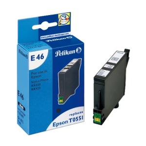  Pelikan Tinte 351487 ersetzt EPSON T0551, schwarz (351487)