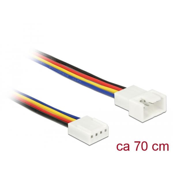 Delock Verlängerungskabel PWM Lüfteranschluss 4 Pin 70 cm 85363 (4043619853632)
