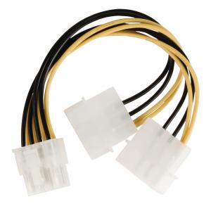 Interne Stromkabel EPS 8-pol. male - 2x Molex Stecker 0.15 m VLCP74400V015