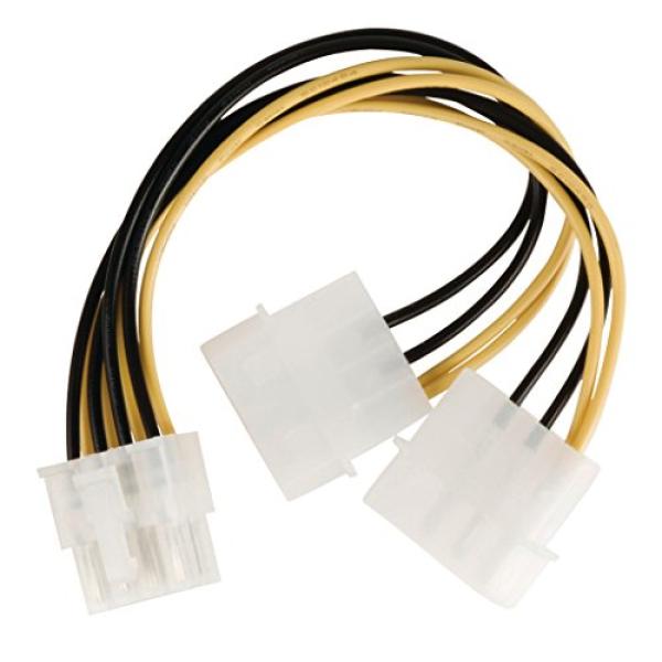 Interne Stromkabel EPS 8-pol. male - 2x Molex Stecker 0.15 m VLCP74400V015
