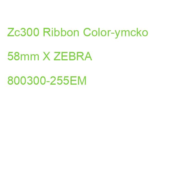 Zc300 Ribbon Color-ymcko 58mm X ZEBRA 800300-255EM (8809521191905)