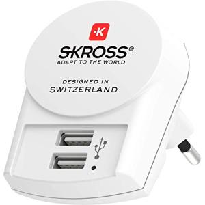 SKROSS Euro USB Charger - 2x Type A, weiss 1.302421 (7640166323051)
