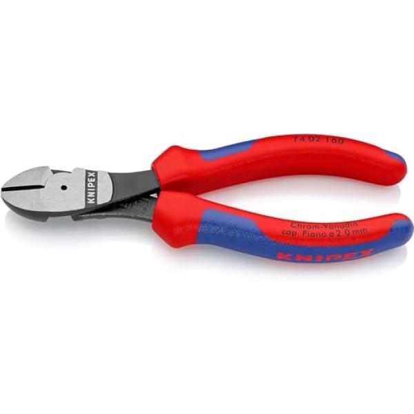 KNIPEX Kraft-Seitenschneider 160 mm, SB-verpackt 74 02 160 SB (4003773011873)