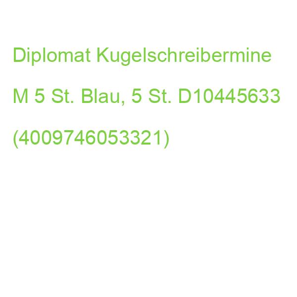 Diplomat Kugelschreibermine M Blau, 5 St. D10445633 (4009746053321)