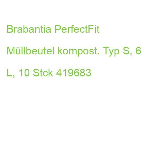 Brabantia PerfectFit Müllbeutel kompost. Typ S, 6 L, 10 Stck 419683