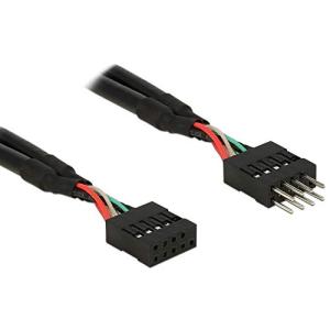 USB 2.0 10 Pin Verlängerungskabel Pfostenstecker > Pfostenbuchse 10 cm 83872