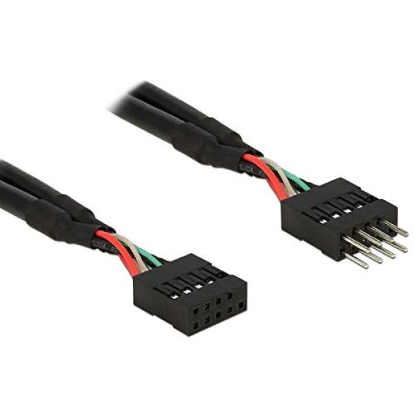 USB 2.0 10 Pin Verlängerungskabel Pfostenstecker > Pfostenbuchse 10 cm 83872