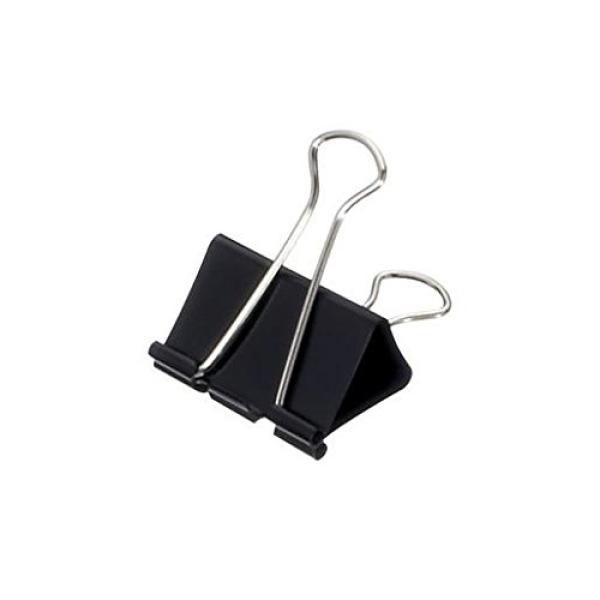 mauly 214 Foldback-Klammer, schwarz, (B)41 mm MAUL 21441-90 (4002390001434)