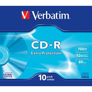 1x10 Verbatim CD-R 80 700MB 52x Data Life Slim Case 43415