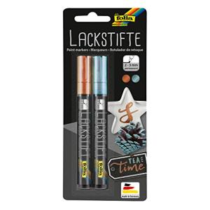 Lackmarker, Strichstärke: 2-3 mm, kupfer & eisblau folia 1849 (4001868110371)