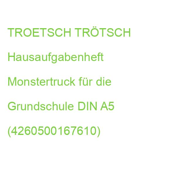 TROETSCH TRÖTSCH Hausaufgabenheft Monstertruck für die Grundschule DIN A5 (4260500167610)
