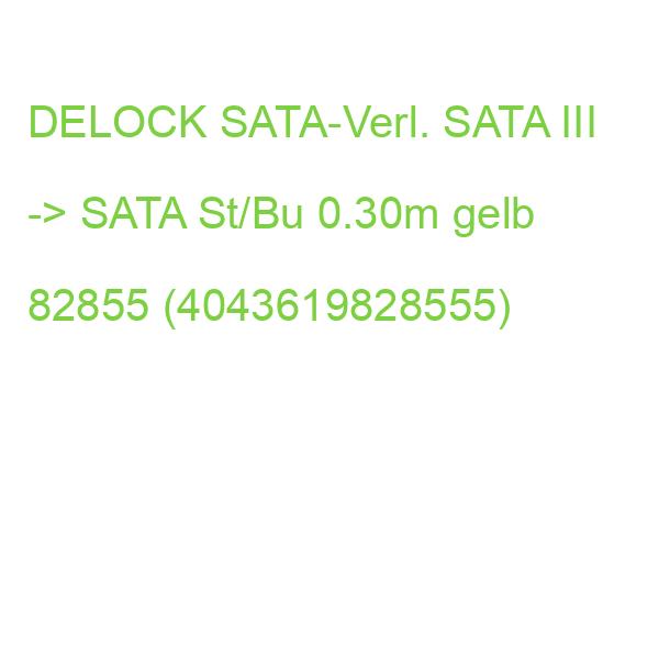 DELOCK SATA-Verl. SATA III -> SATA St/Bu 0.30m gelb 82855 (4043619828555)