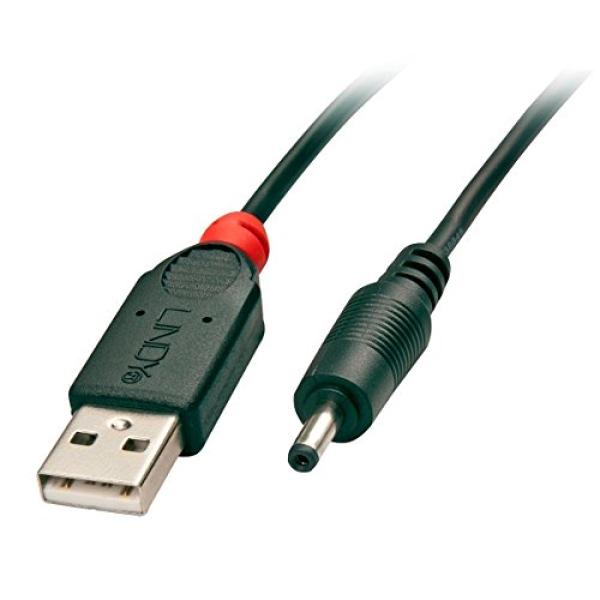 LINDY USB 2.0 Typ A an DC 2.50/0.7mm St Adapterkabel 1.5m 70265 (4002888702652)