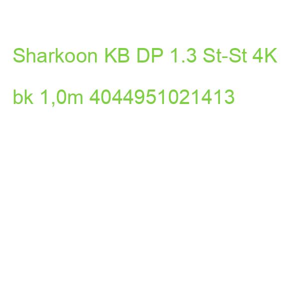 Kabel Displayport 1.3 (Stecker > Stecker) 4K (schwarz, 1 Meter) 4044951021413