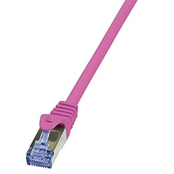 LogiLink Patchkabel, Kat. 6A, S/ FTP, 1, 0 m, pink CQ3039S (4052792020823)