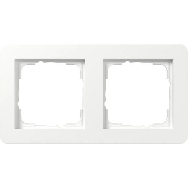 GIRA Abdeckrahmen 2f Gira E1 Reinweiß 0212150 (4010337126126)