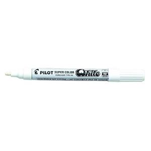 Permanent-Marker SUPER COLOR White, medium, weiß PILOT 088032 (4902505088032)