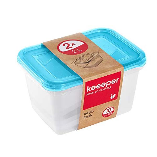 Frischhaltedose 'fredo fresh', 2, 0 Liter, eckig keeeper 3067663200000 (4052396045918)