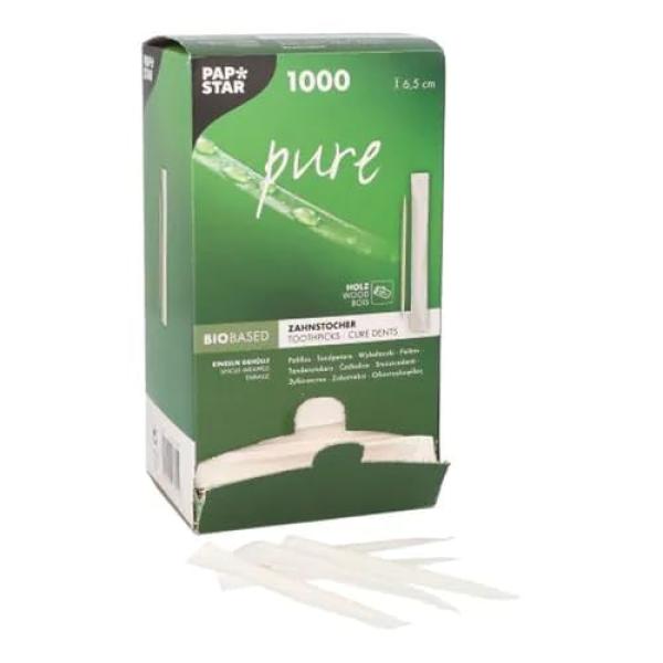 Papstar Zahnstocher, Holz, 1.000 St. 16701 (4002911167014)