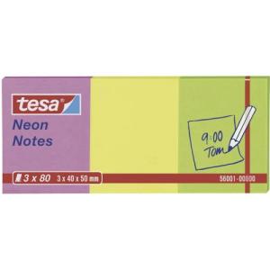 Neon Notes Haftnotizen, 40 x 50 mm, 3-farbig tesa 56001-00000-00 (4042448812483)