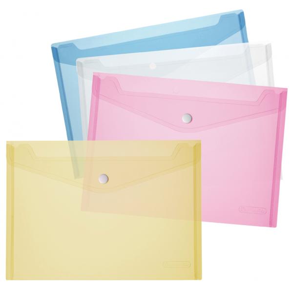 Dokumententasche, DIN A4, PP, blau/ transparent herlitz 10657948 (4008110246116)
