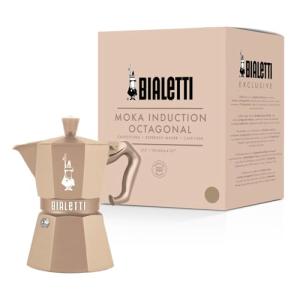 Bialetti MOKA EXCLUSIVE 3TZ Induction, sand 9077