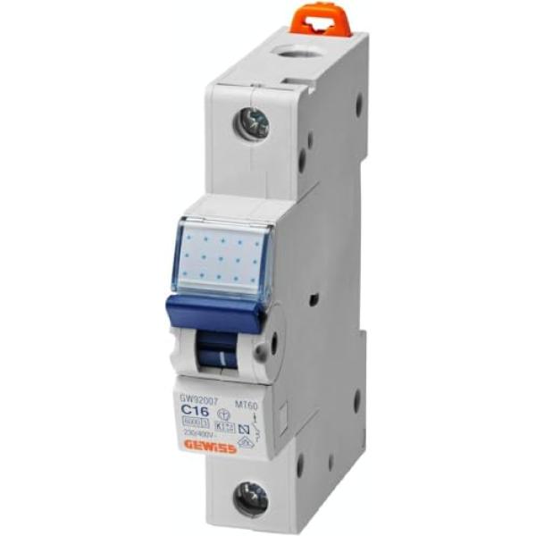 MT100 LS Schalter B6A 1P 10KA GEWISS 1TE GW92505 (8011564222311)