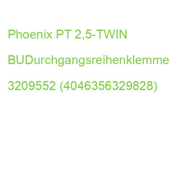 Phoenix PT 2,5-TWIN BUDurchgangsreihenklemme 3209552 (4046356329828)