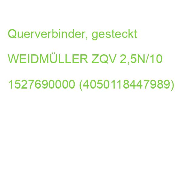 ZQV 2,5N/10 Z-Reihe, Querverb., Polz,:10 WEIDMÜLLER 1527690000 (4050118447989)