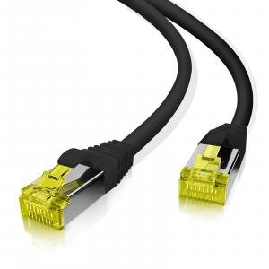 Helos Patchkabel S/FTP Cat 6a schwarz 2,0m 118122 (4005938181223)
