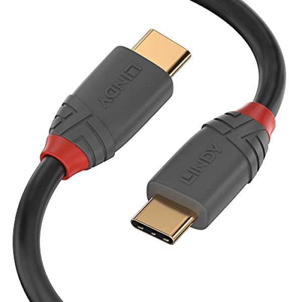 LINDY USB 2.0 Kabel Typ C/C Anthra Line M/M 0.5m 36870 (4002888368704)