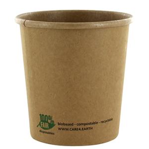 Suppenbecher 'pure', rund, 470 ml, braun PAPSTAR 87266 (4002911772669)