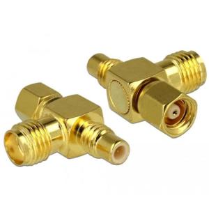 Delock Adapter SMC Buchse > SMC Stecker > SMA Buchse T-Stk. 89629 (4043619896295)