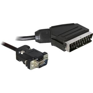 DELOCK Video Kabel Scart 21pin -> VGA D-Sub15 St/St 2 65028 (4043619650286)