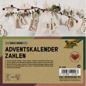Folia Adventskalenderzahlen Natur 2209 (4001868124163)